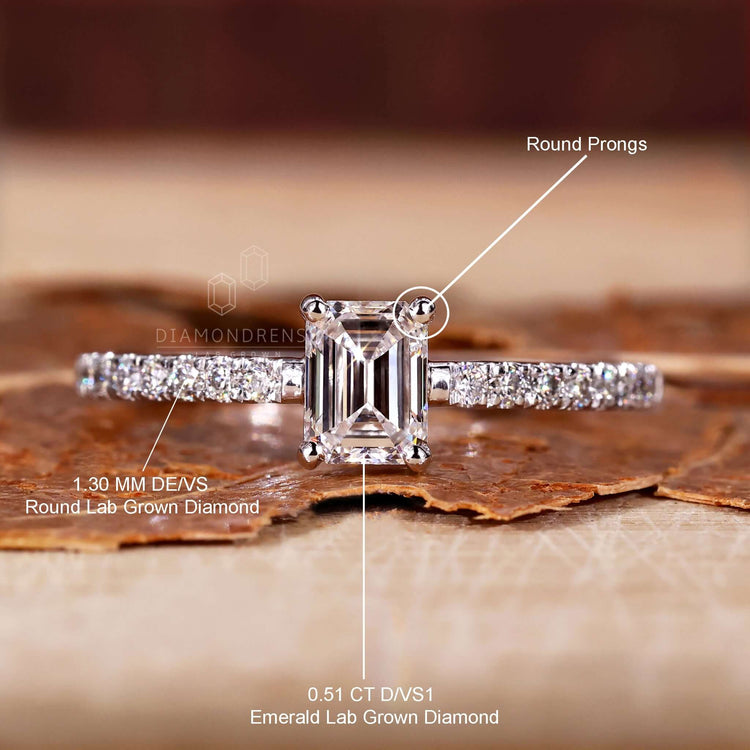 Handmade ring featuring a pave setting for a custom feel.