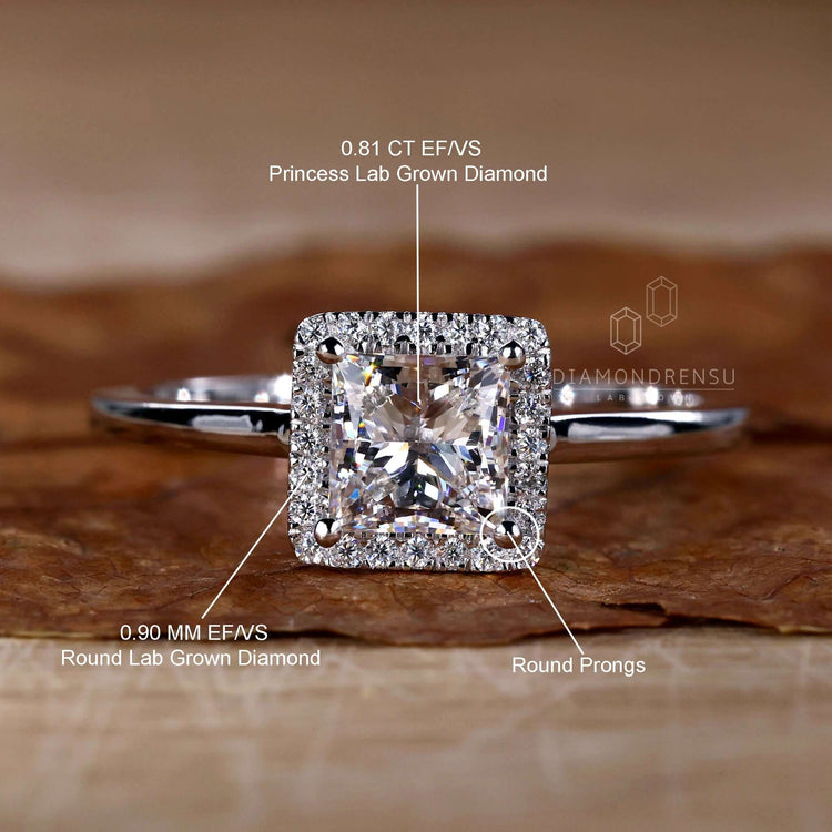 Unique prong setting ring for engagements in the UK.