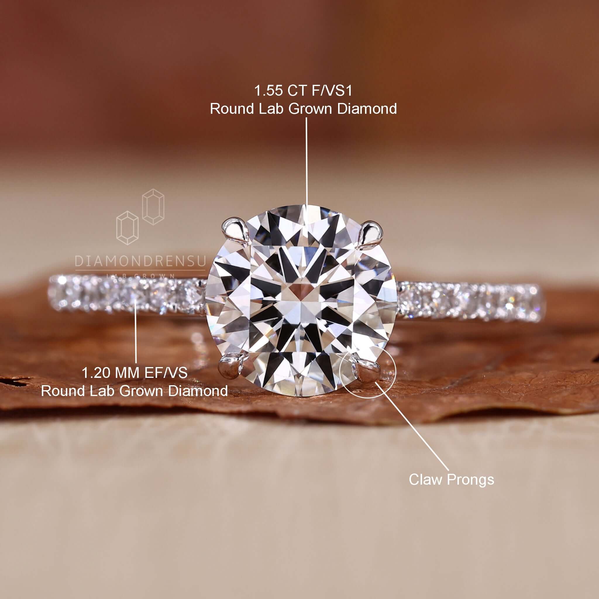 Pave ring crafted with handmade jewellery and igi certified diamonds, perfect for a bespoke engagement ring for women.