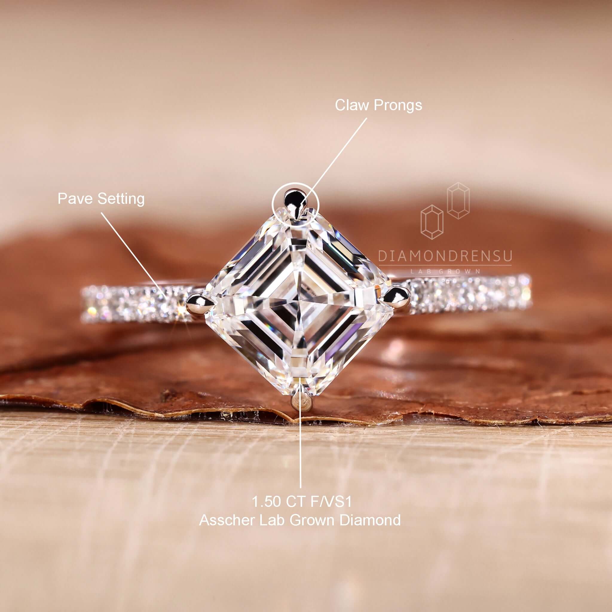 Pave engagement ring showcasing exquisite craftsmanship and sparkle.