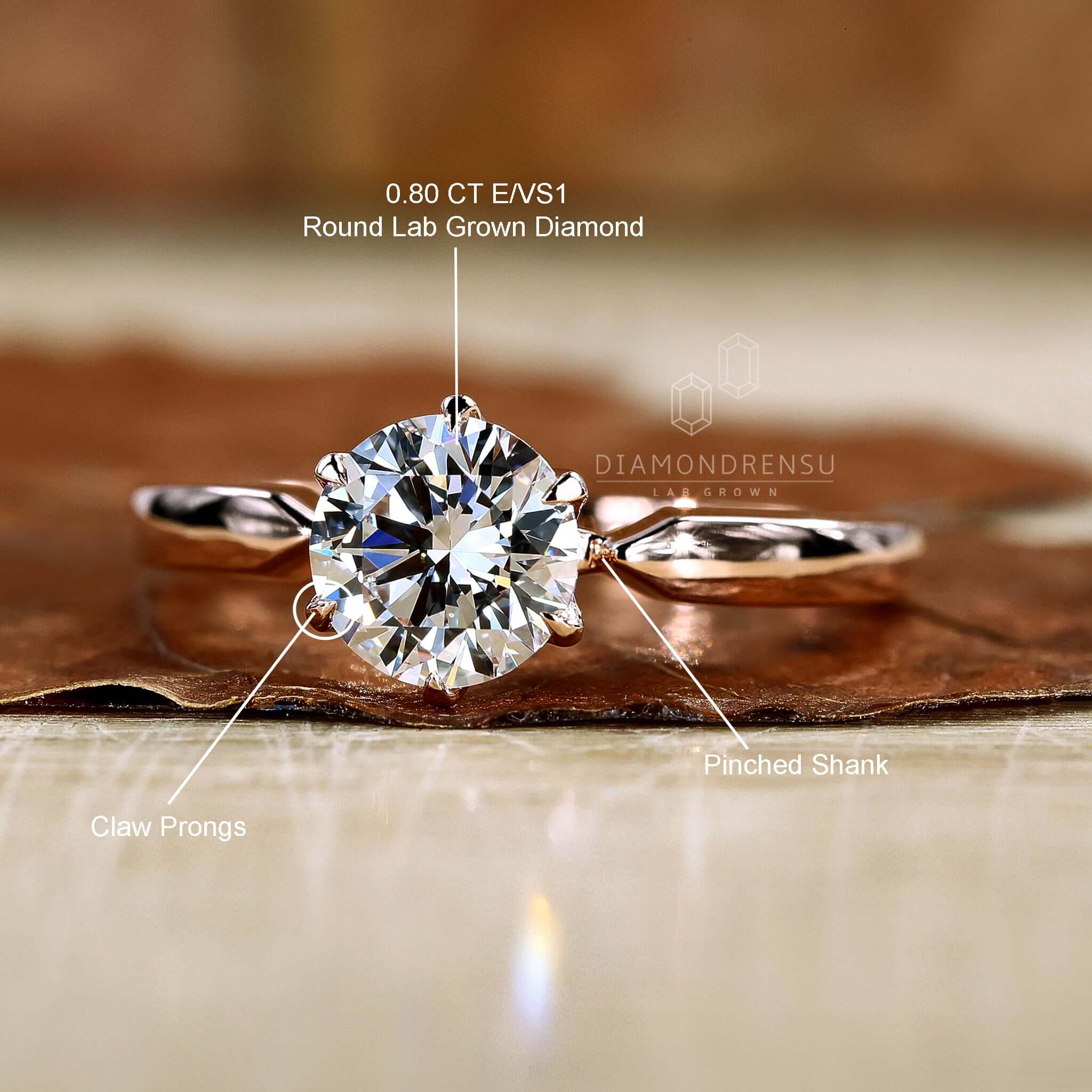 Round diamond engagement ring with unmatched brilliance for every occasion.