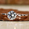 round cut engagement ring