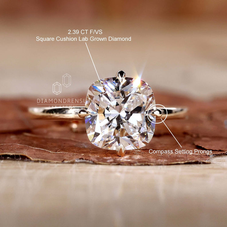 4 prong claw setting solitaire diamond ring perfect for engagements.