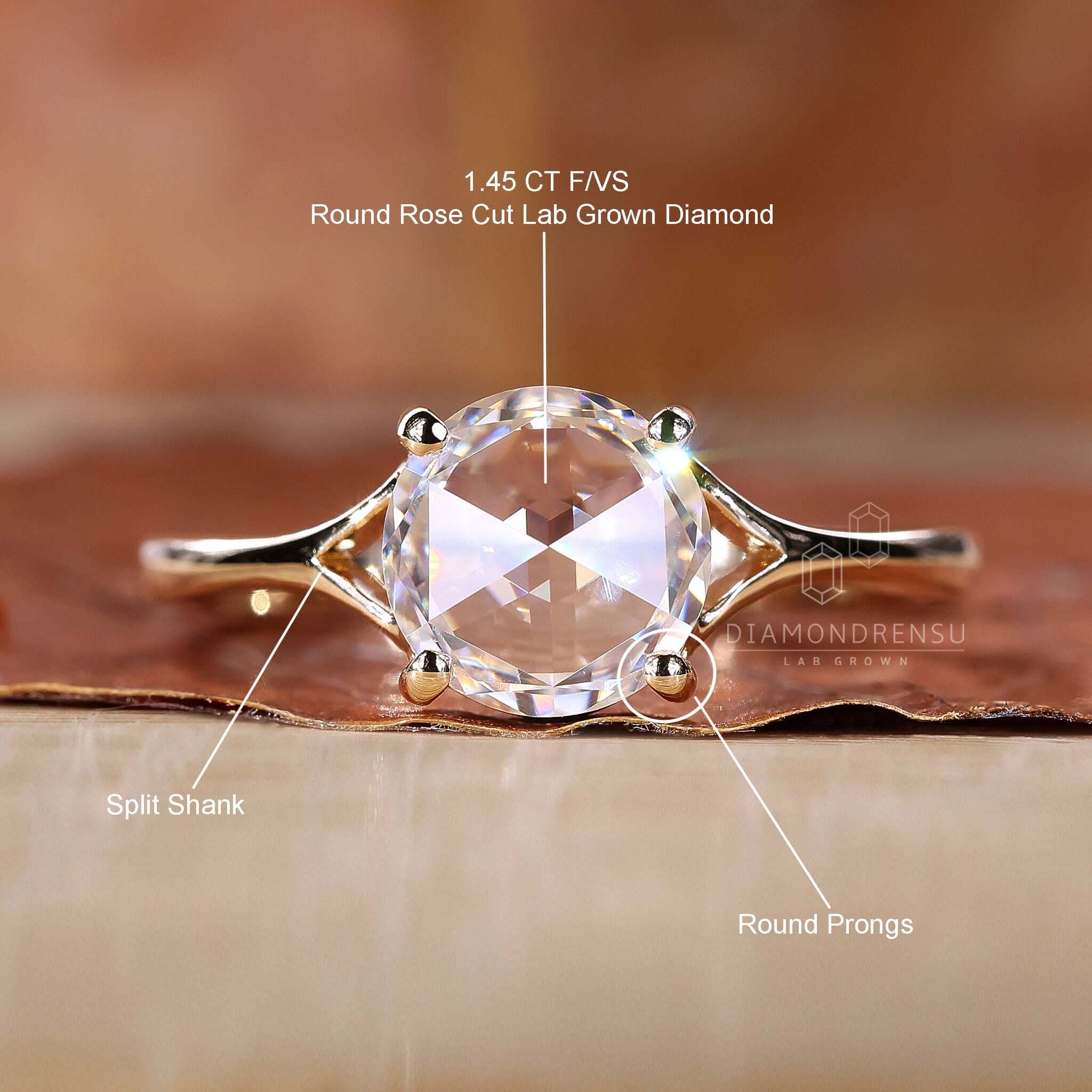 Lab Grown Diamond Engagement Ring offering eco-friendly brilliance and sparkle.