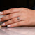 Simple engagement ring with six prong setting