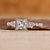 Princess cut diamond engagement ring in white gold