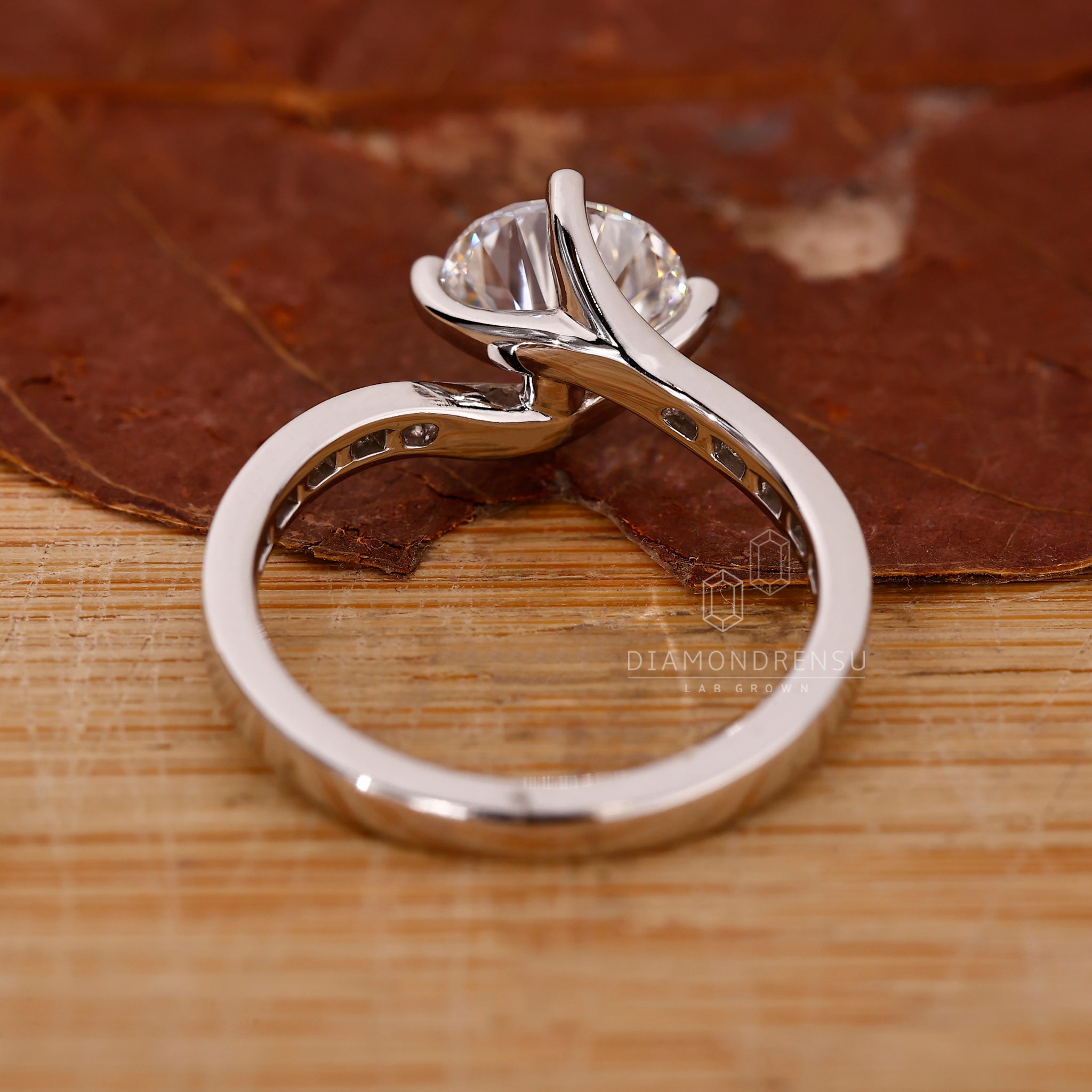 Channel Setting Band added to pave band ring design.
