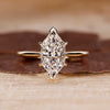 Euro shank engagement ring with Dutch Marquise diamond.
