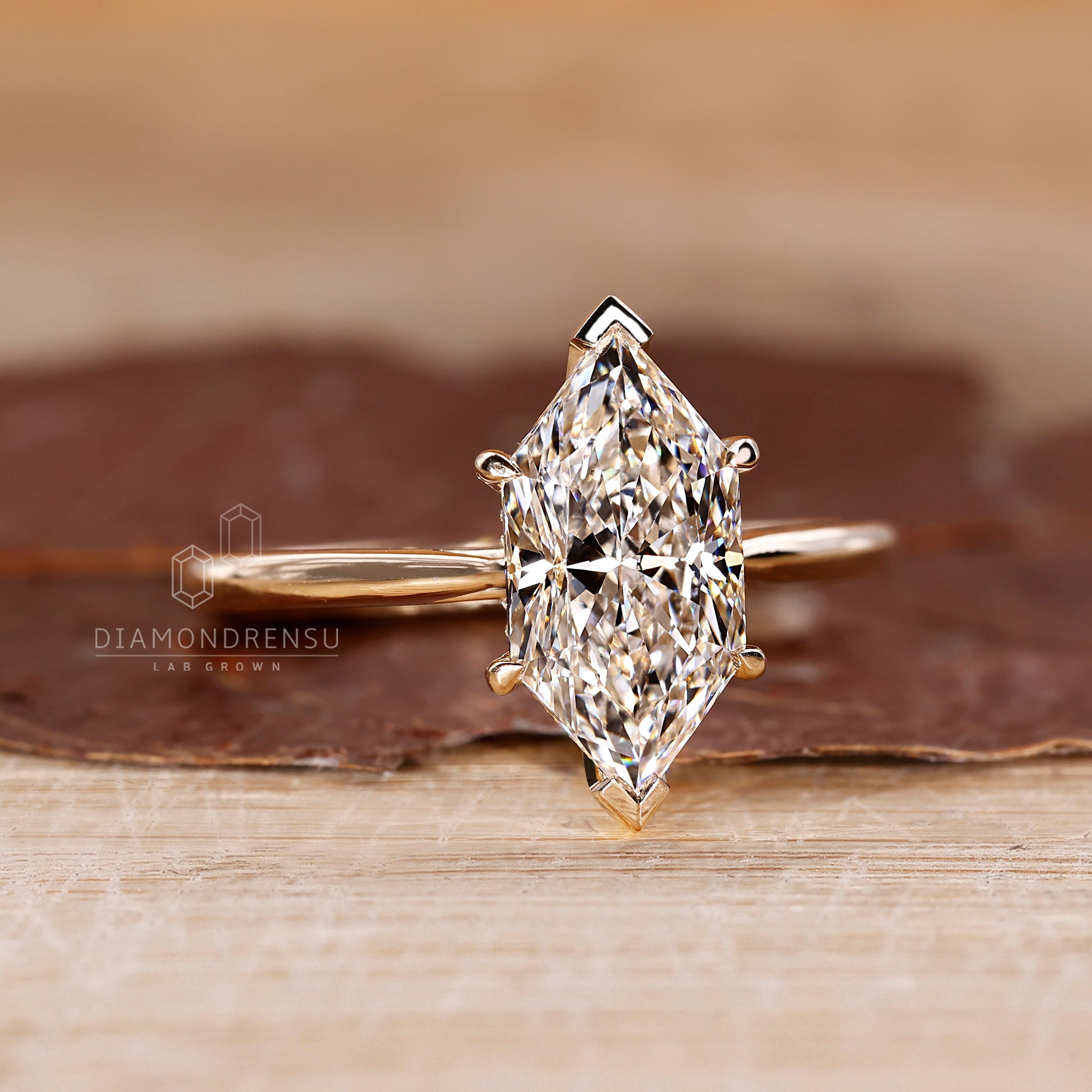 Cathedral engagement ring featuring hidden halo detail.
