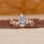 Nature Inspired Engagement Ring made in yellow gold setting.