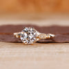 Vintage gold ring with old European cut diamond.
