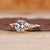 Vintage gold ring with old European cut diamond.
