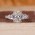 Cushion Diamond Ring made using white gold metal.