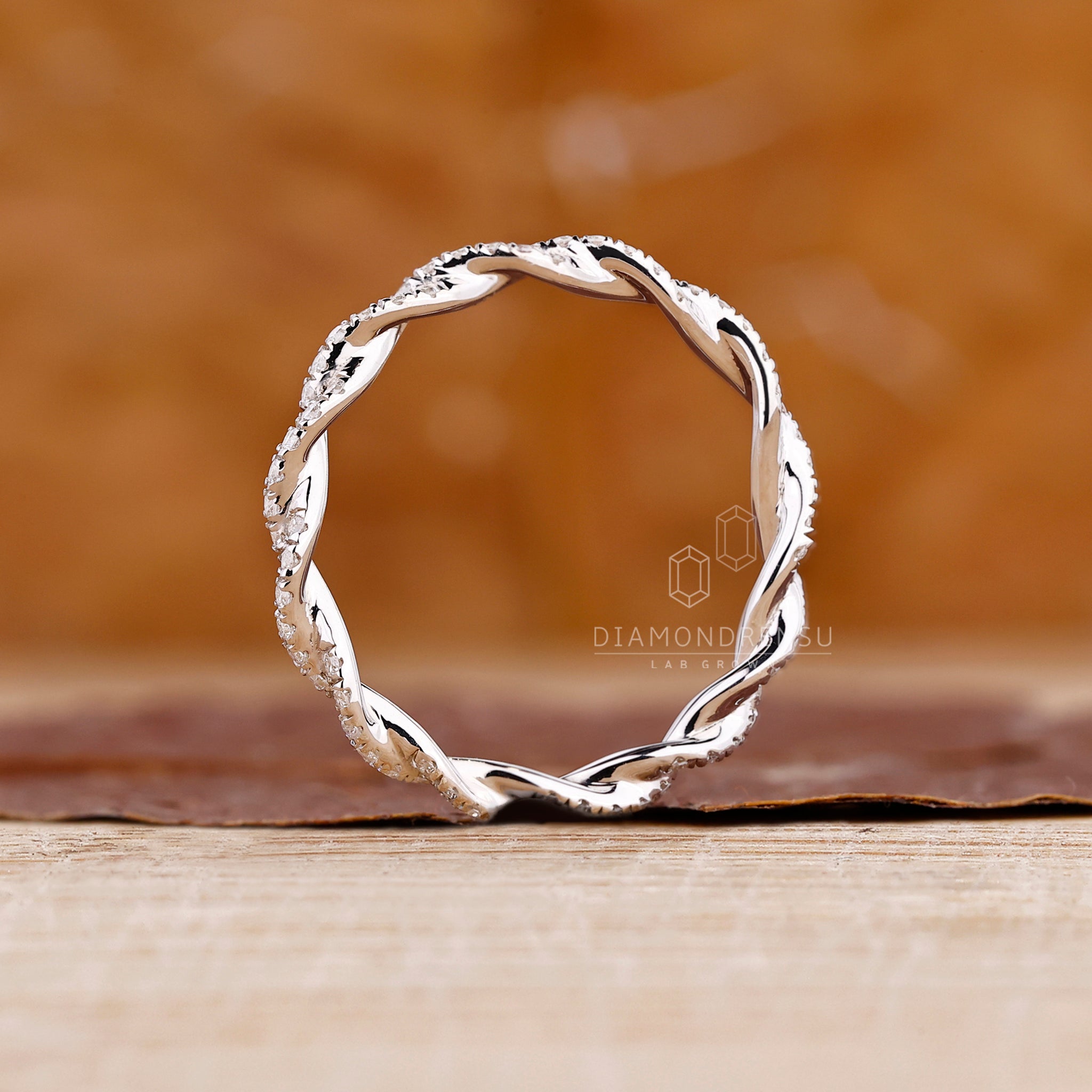 Simple wedding band crafted in white gold for everyday wear.