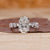 Oval diamond ring crafted with floating bubble prong setting.