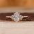 Oval cut diamond engagement ring with elegant sparkle.
