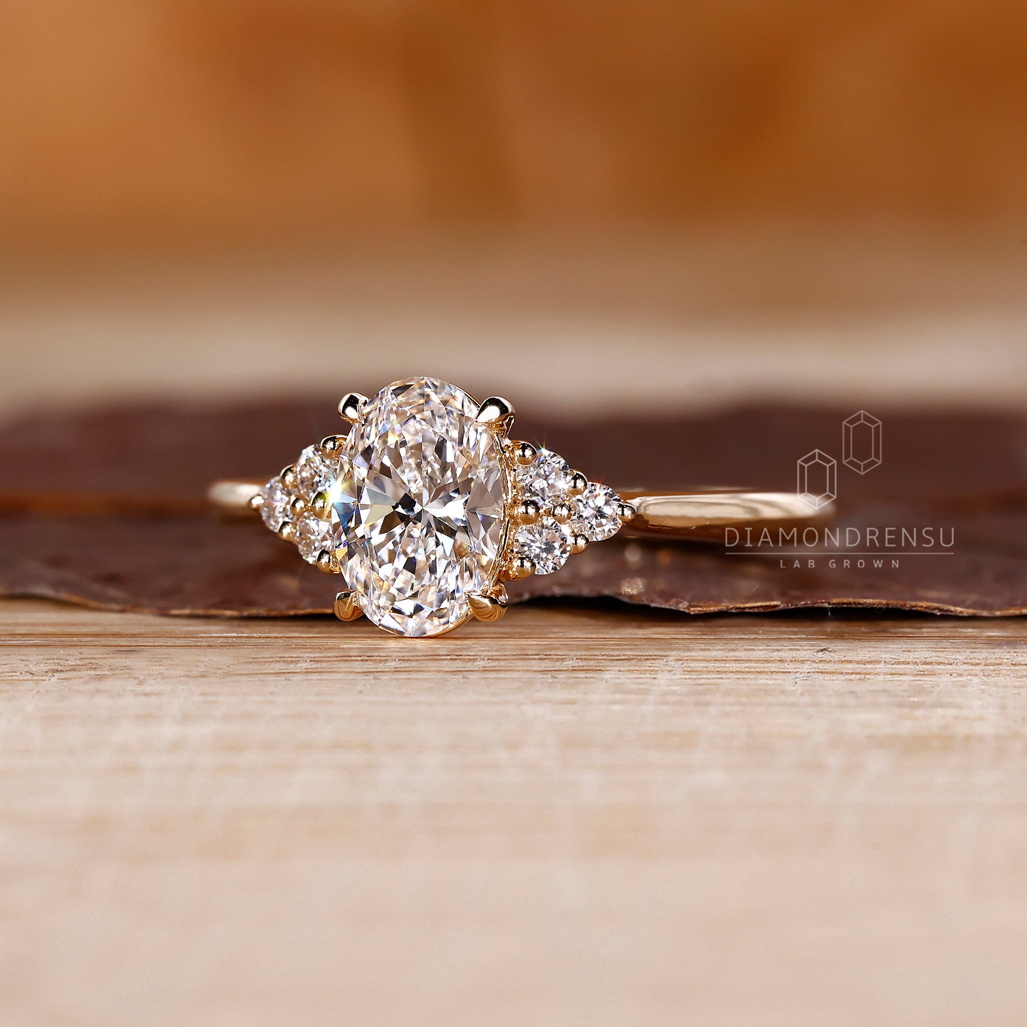 Tapered ring shank for a sleek appearance.
