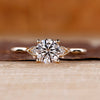 Round Cut Three Stone Diamond Ring