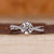 White gold diamond engagement ring with refined elegance.

