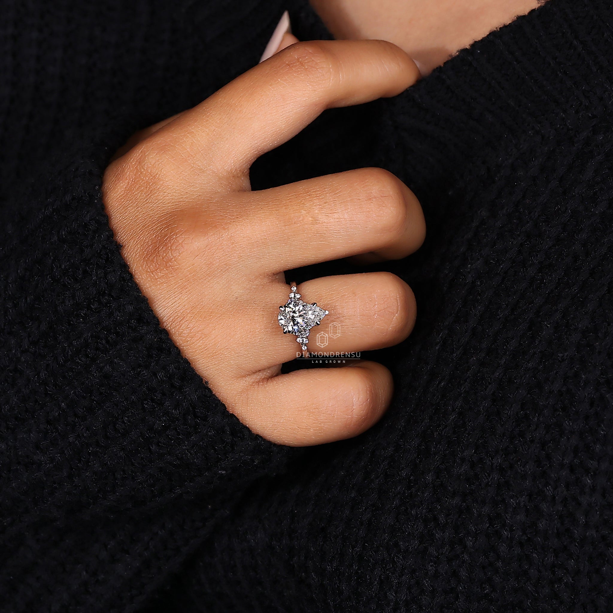 Handmade ring featuring muse setting ring

