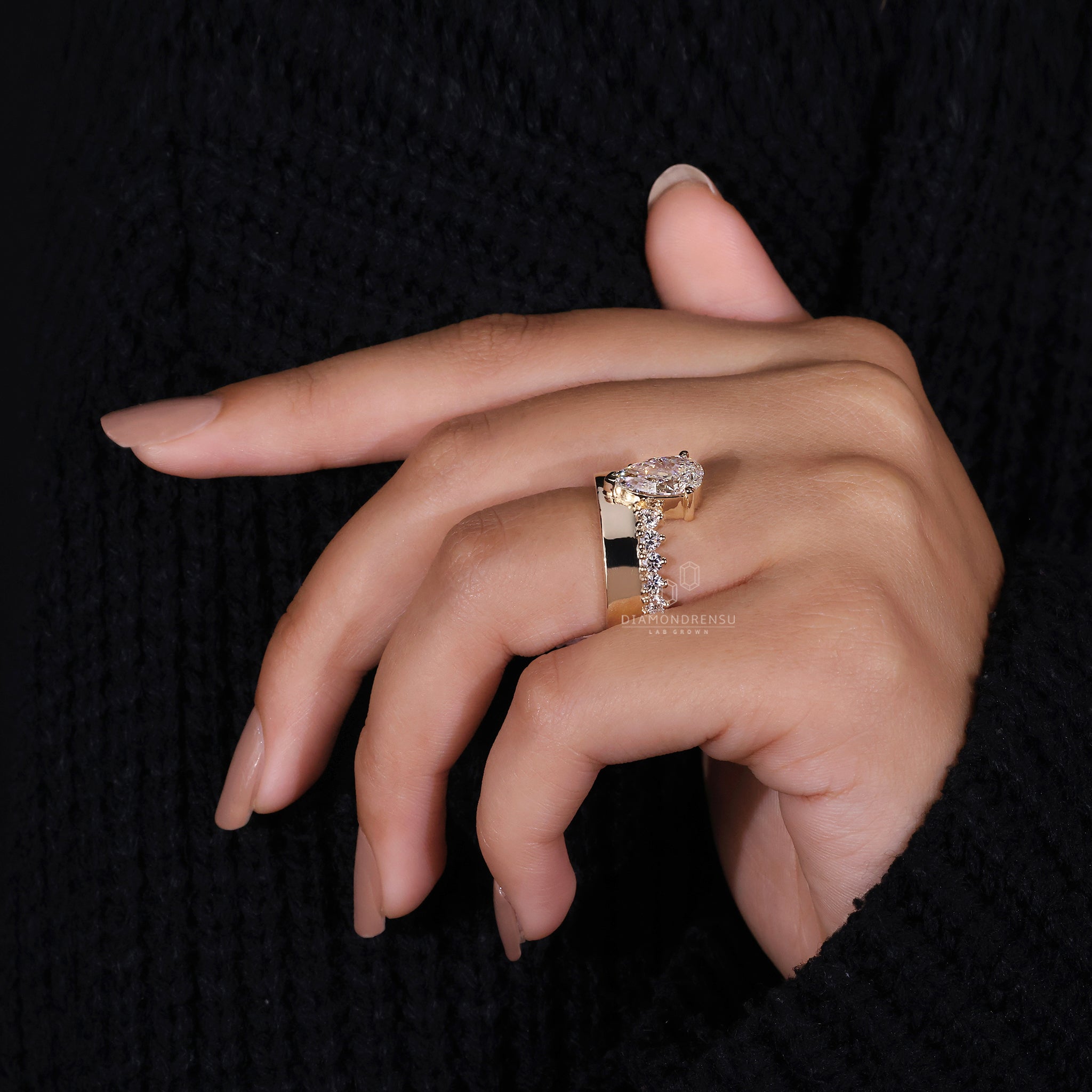 Lab Grown Diamond in handmade jewelry
