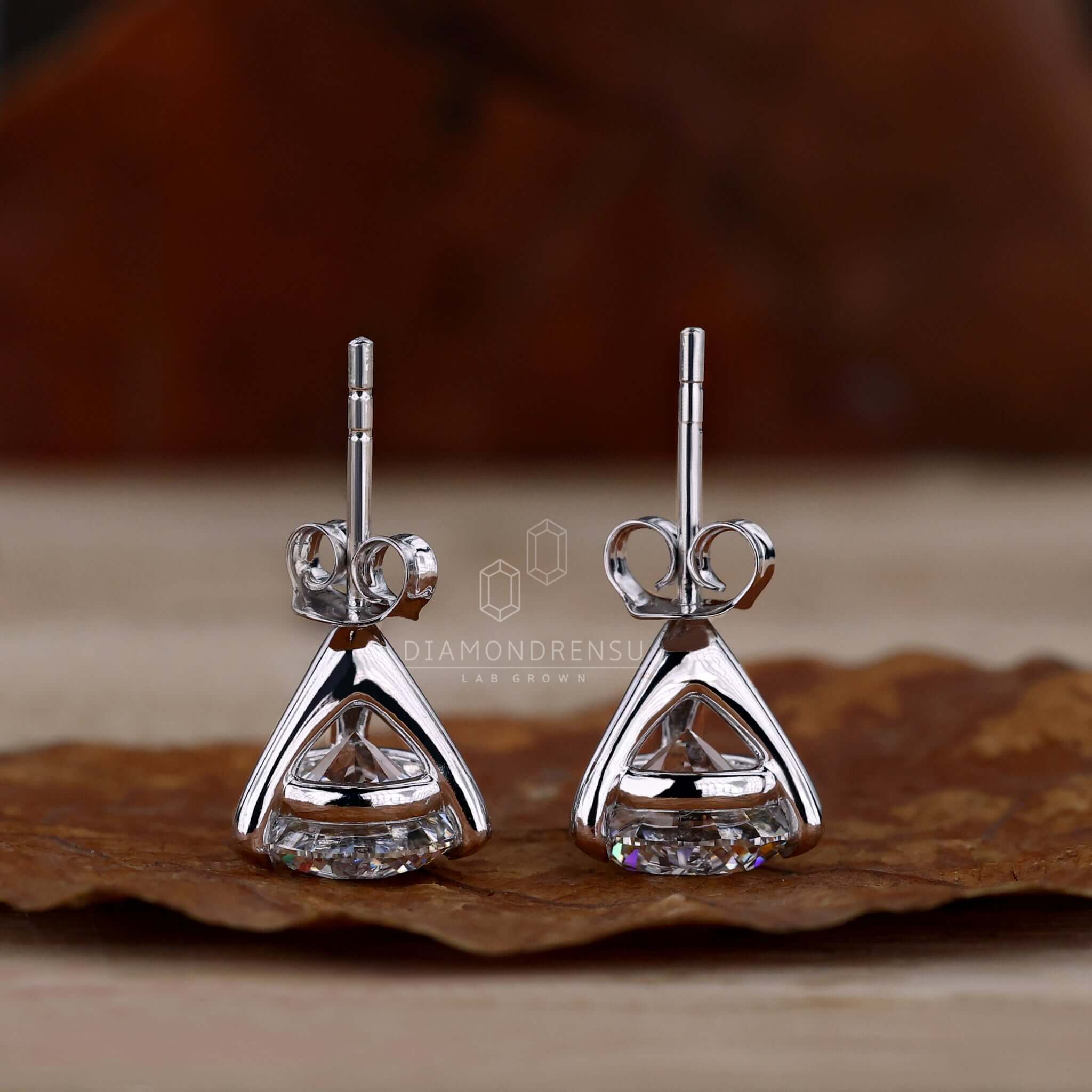 martini stud earrings