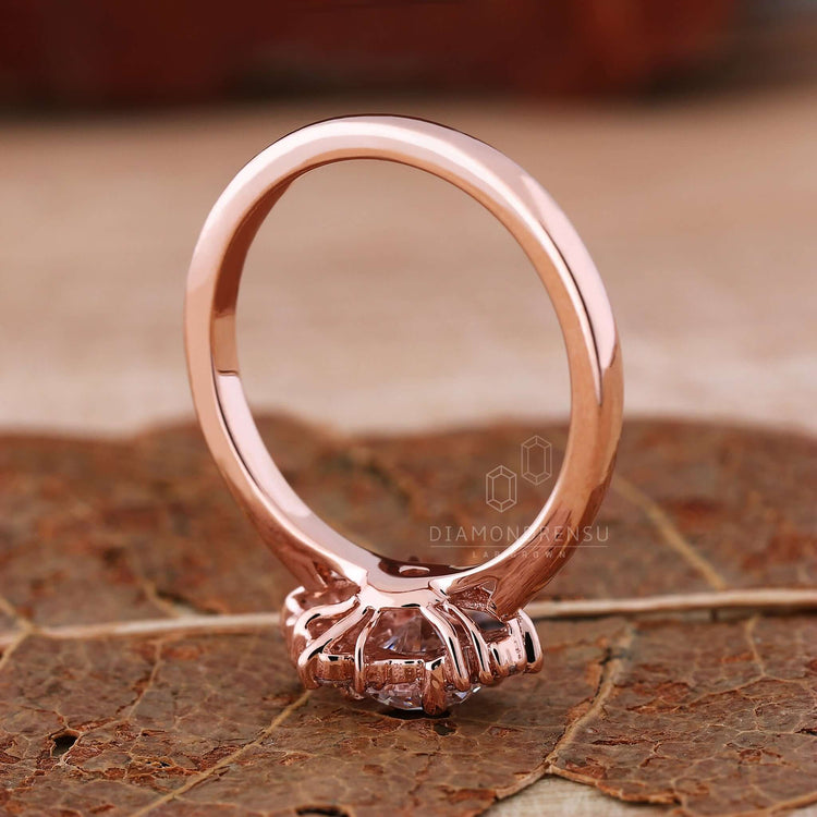 Stylish half cluster ring combining beauty and simplicity.
