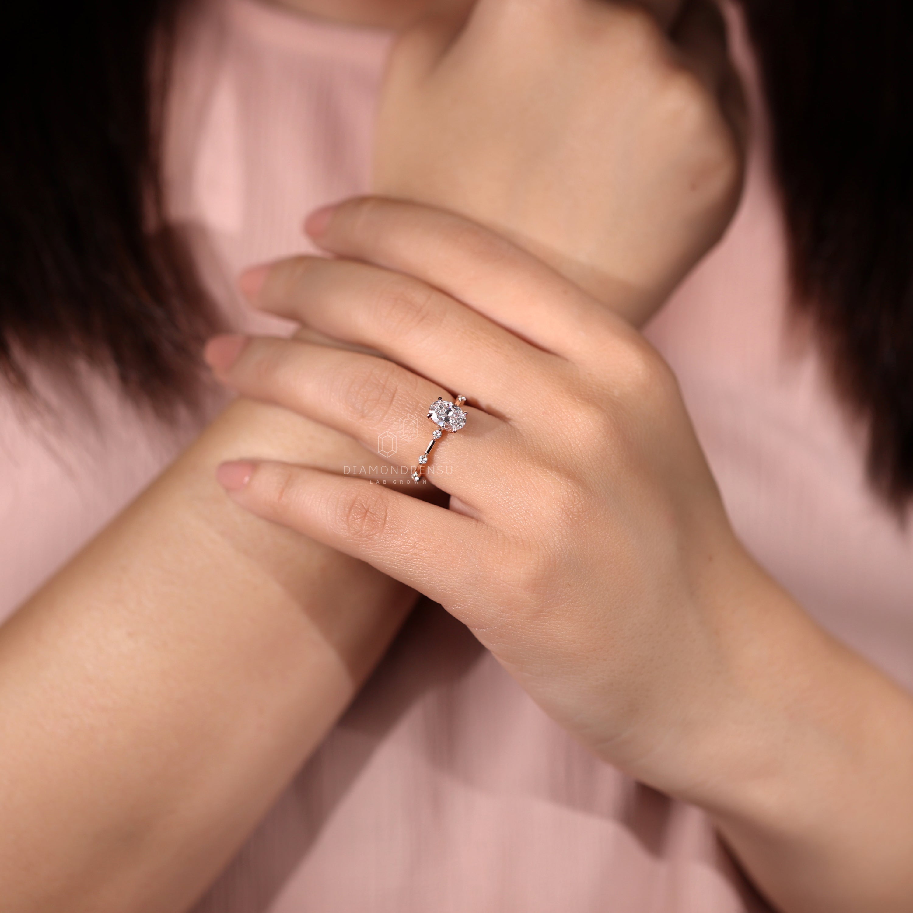 Handmade ring featuring a claw prong setting.