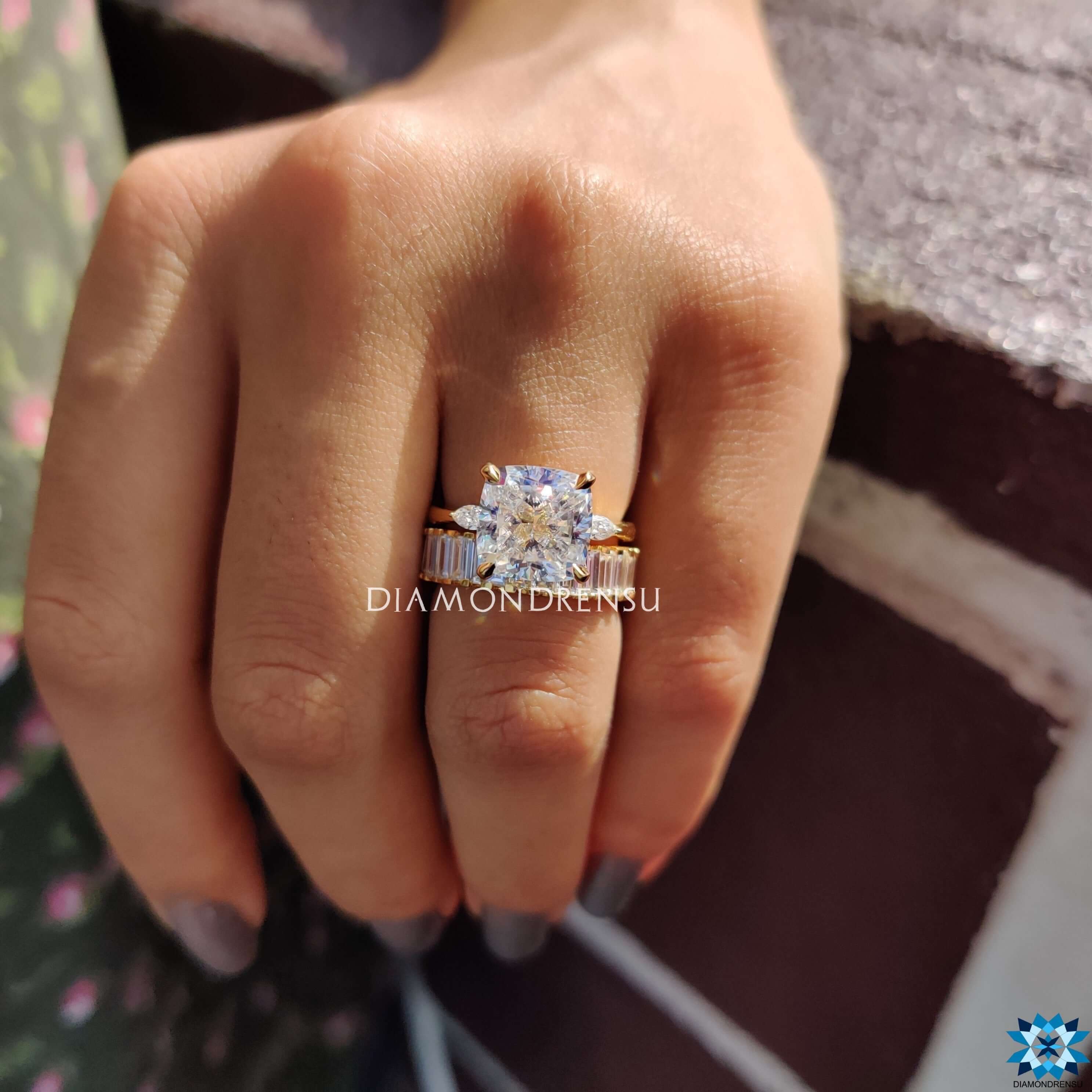 moissanite engagement rings - diamondrensu