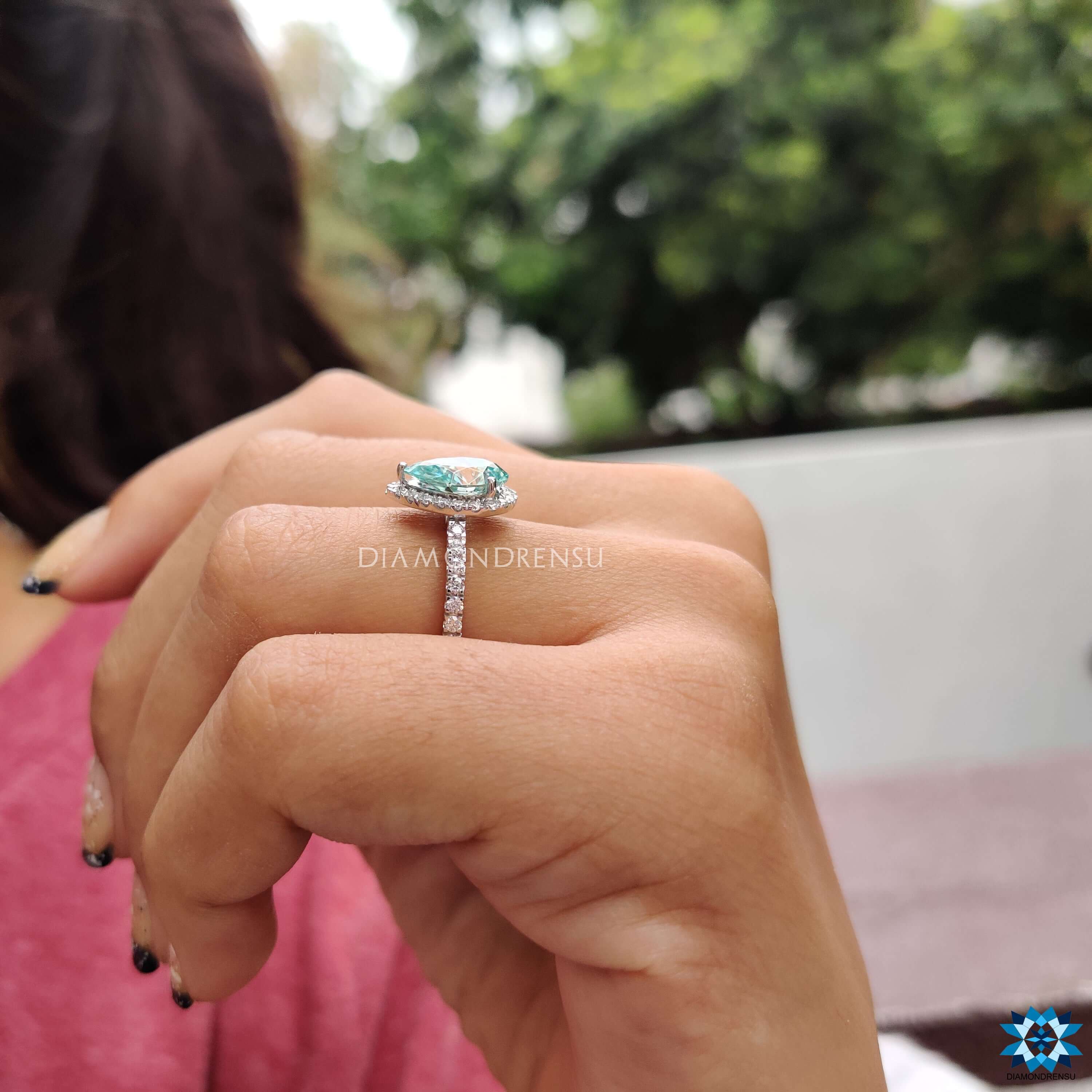 affordable moissanite engagement - diamondrensu