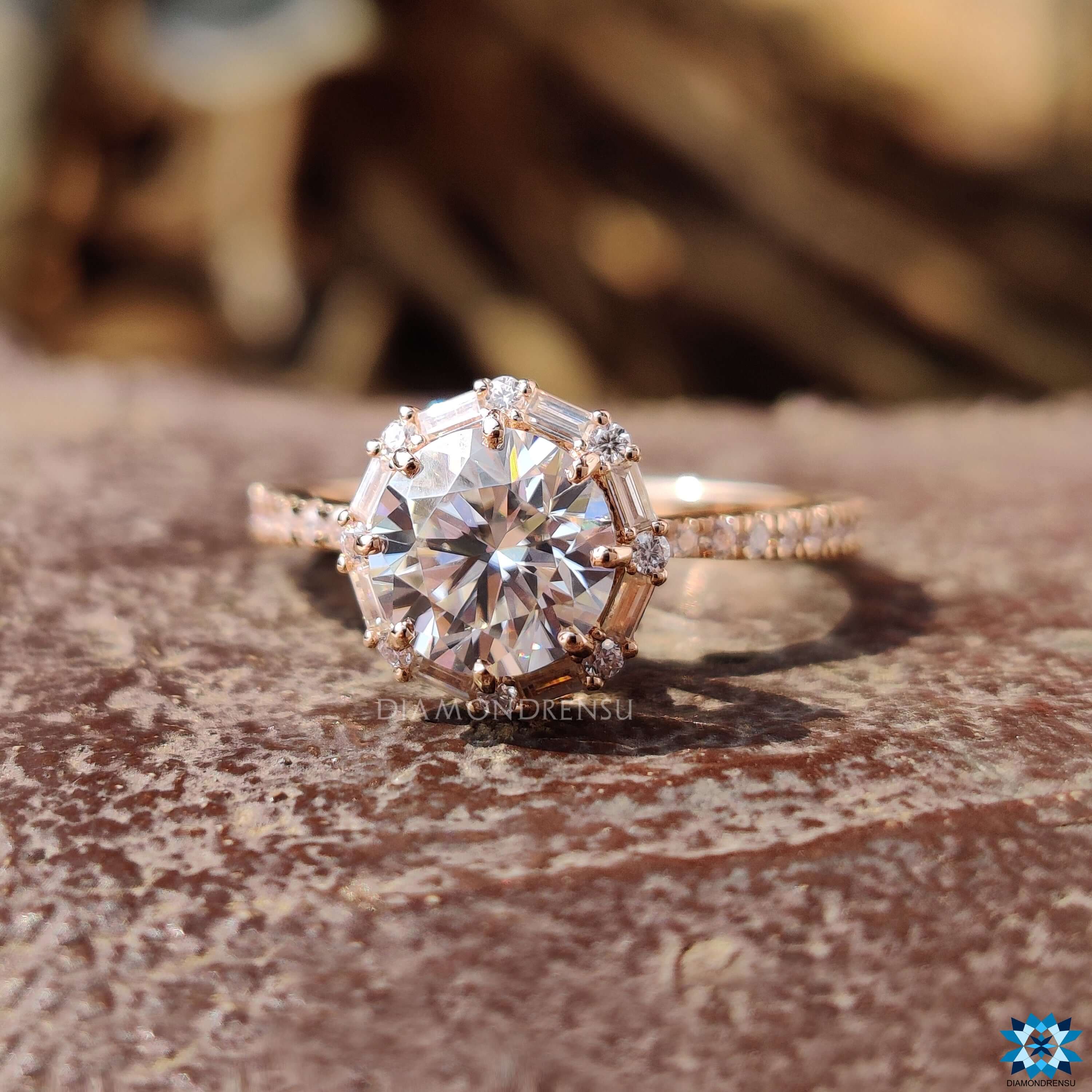 moissanite engagement rings - diamondrensu