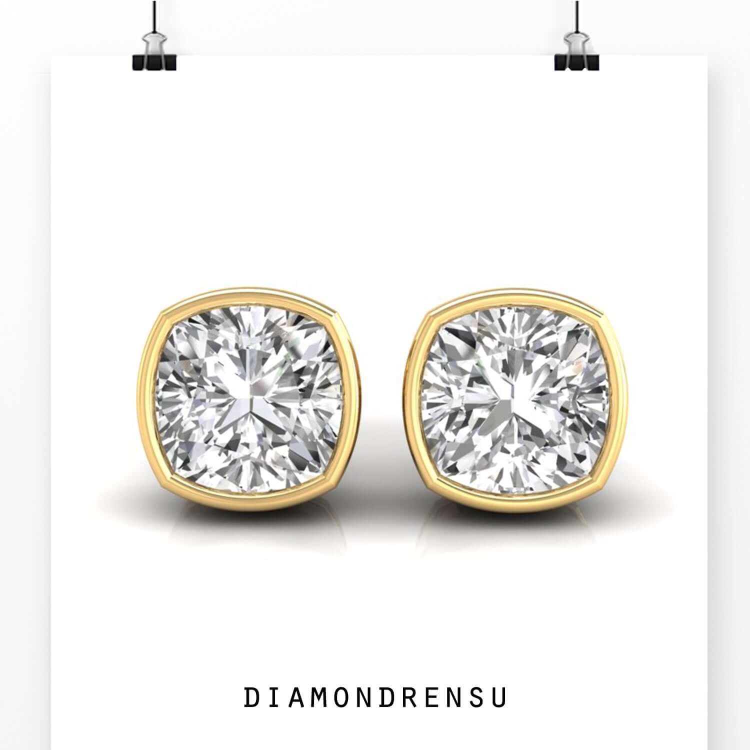 moissanite stud earrings - diamondrensu