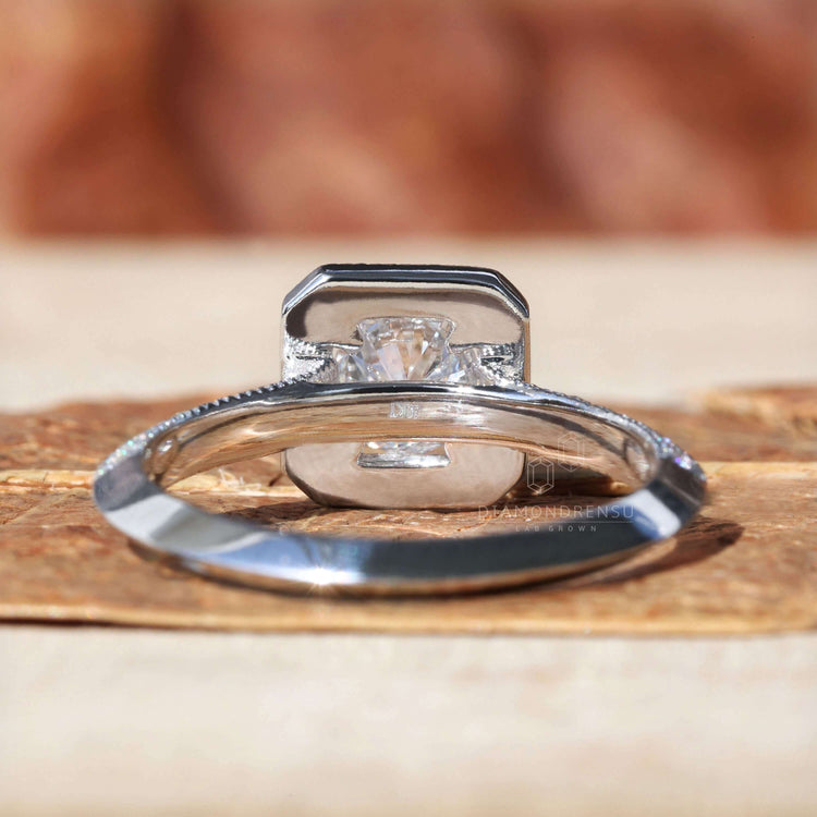 Stunning knife edge shank ring crafted with precision.