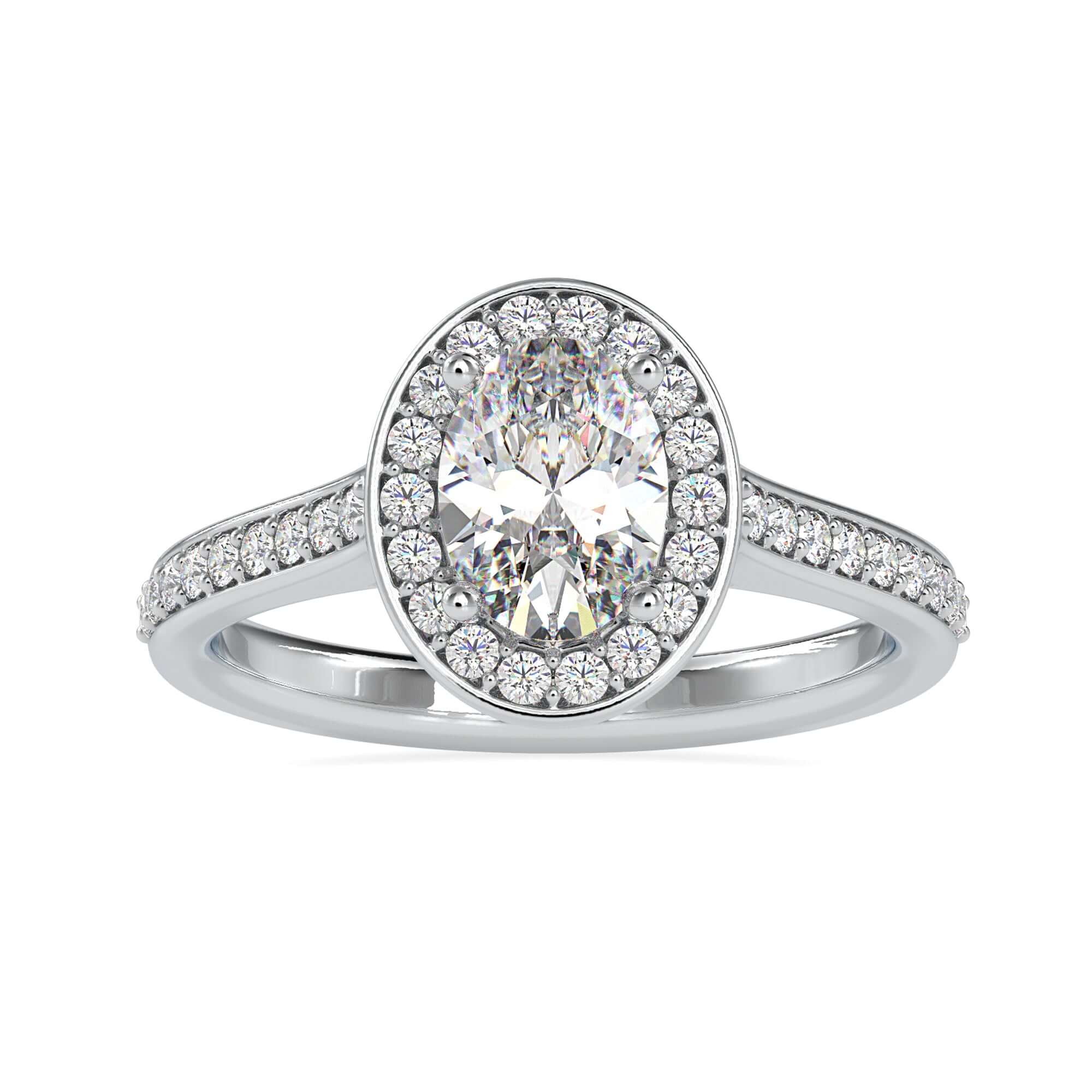 cathedral set engagement ring - diamondrensu