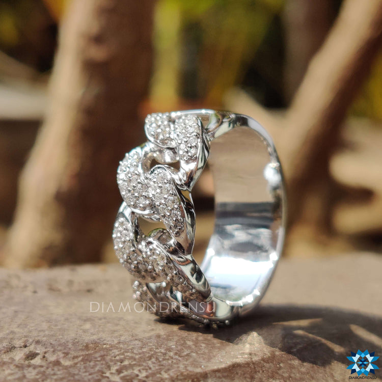 custom moissanite ring - diamondrensu