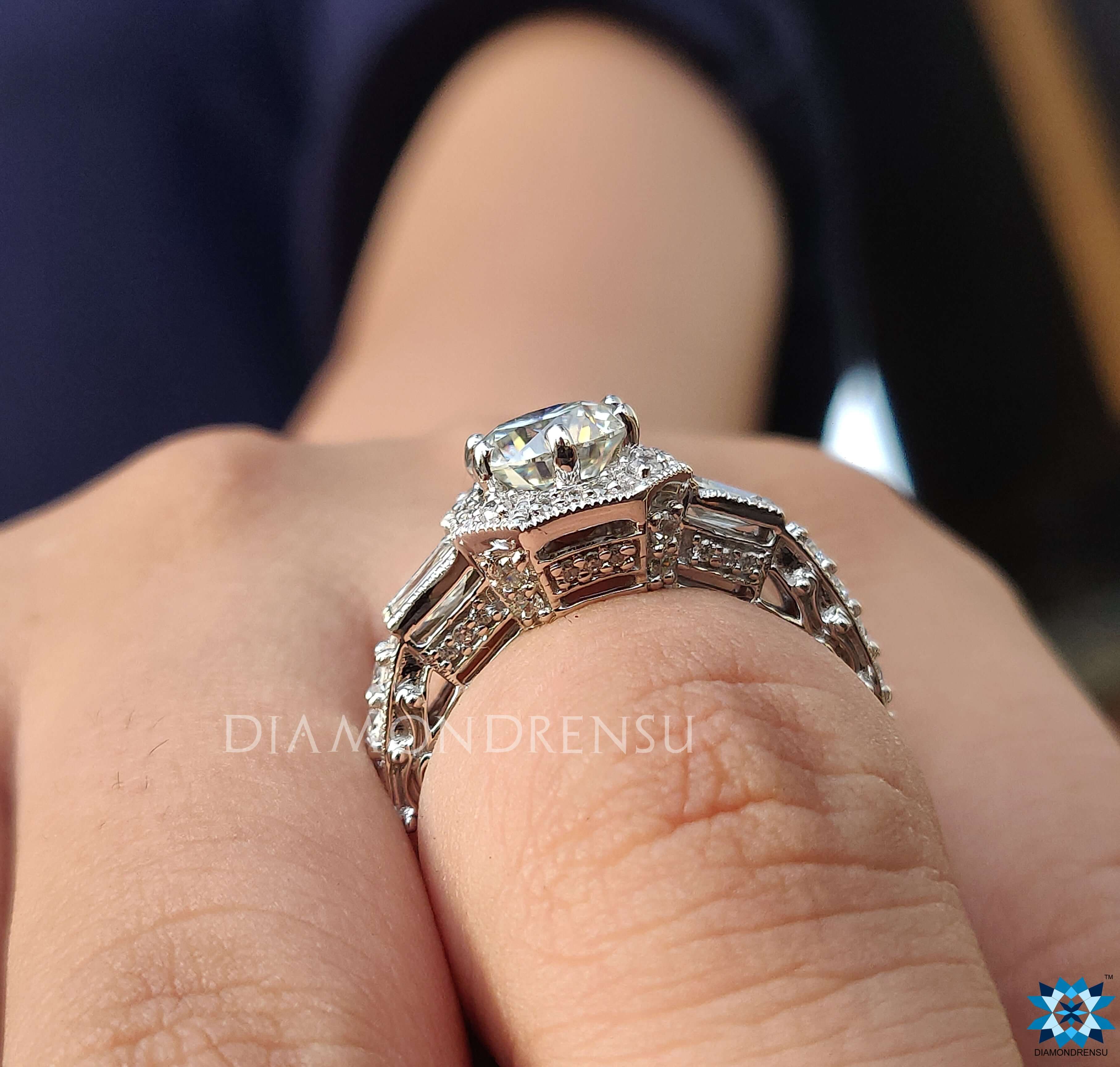 vintage style engagement rings - diamondrensu