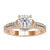 Halo Engagement Rings With Split Shank featuring a stunning pave setting for added brilliance.