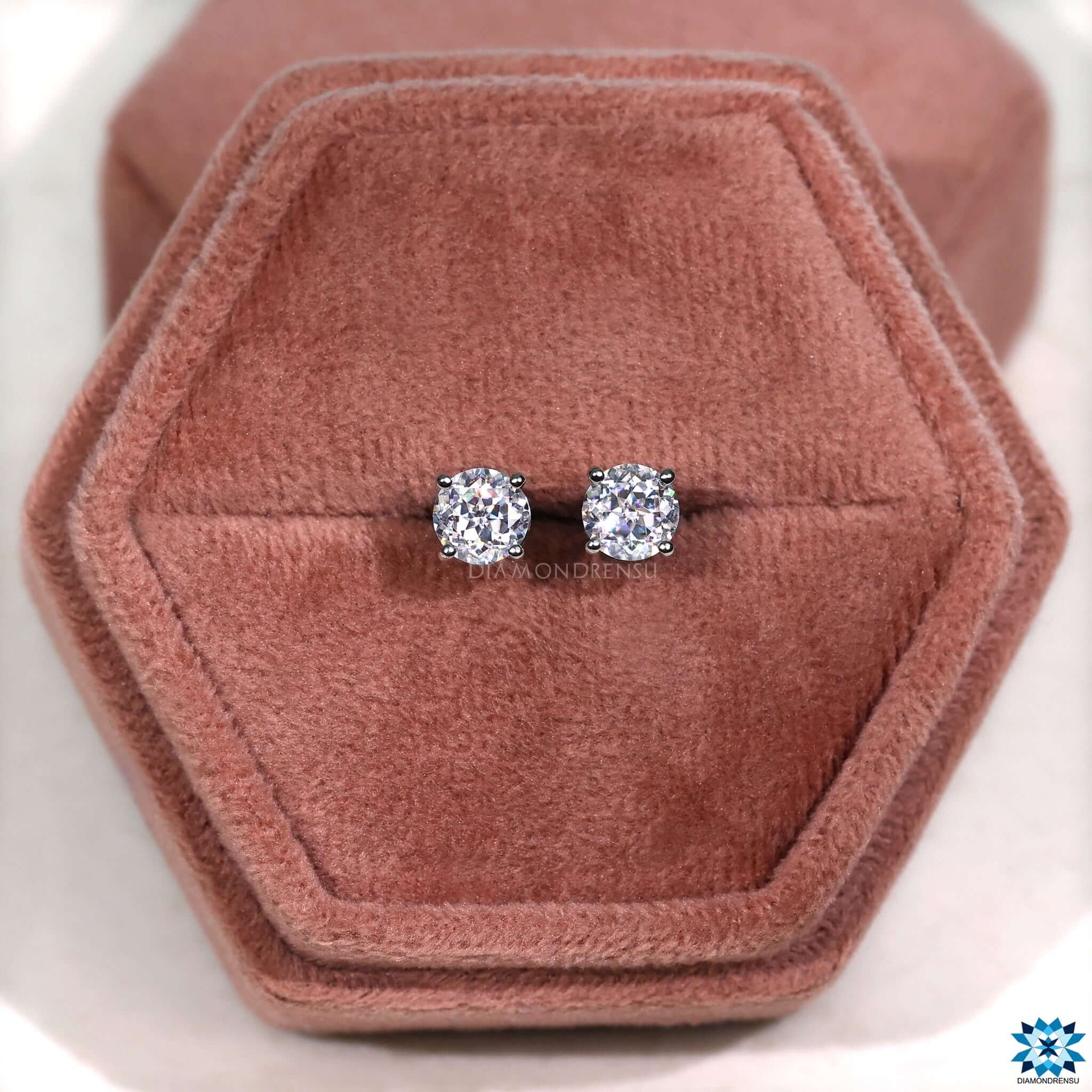 moissanite wedding earrings - diamondrensu