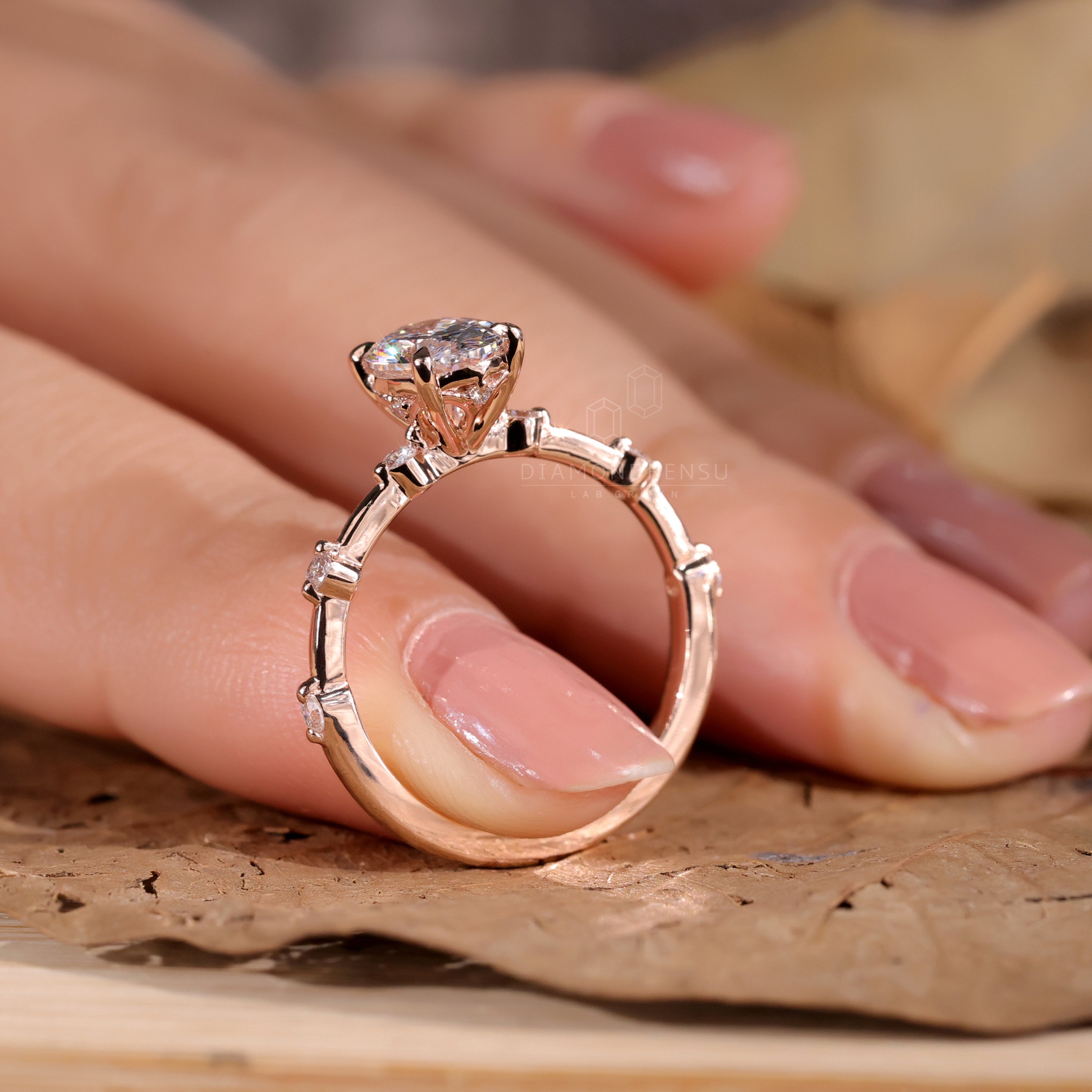 Pave diamond ring showcasing timeless elegance.