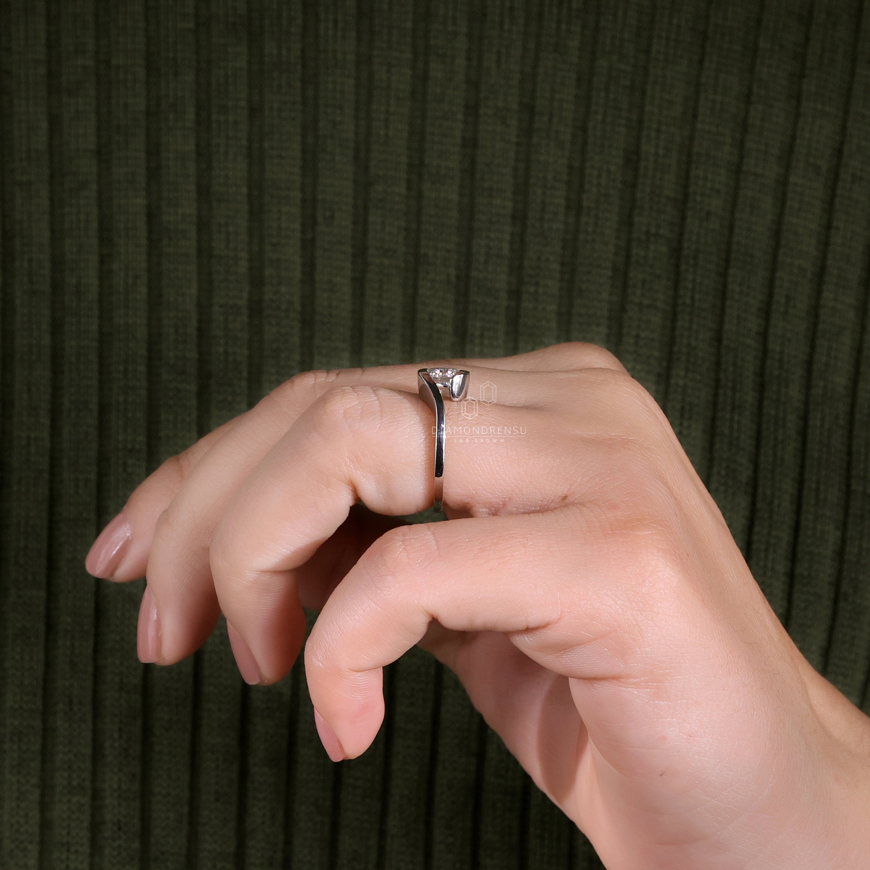 Radiant round brilliant cut diamond ring, perfect for special moments.