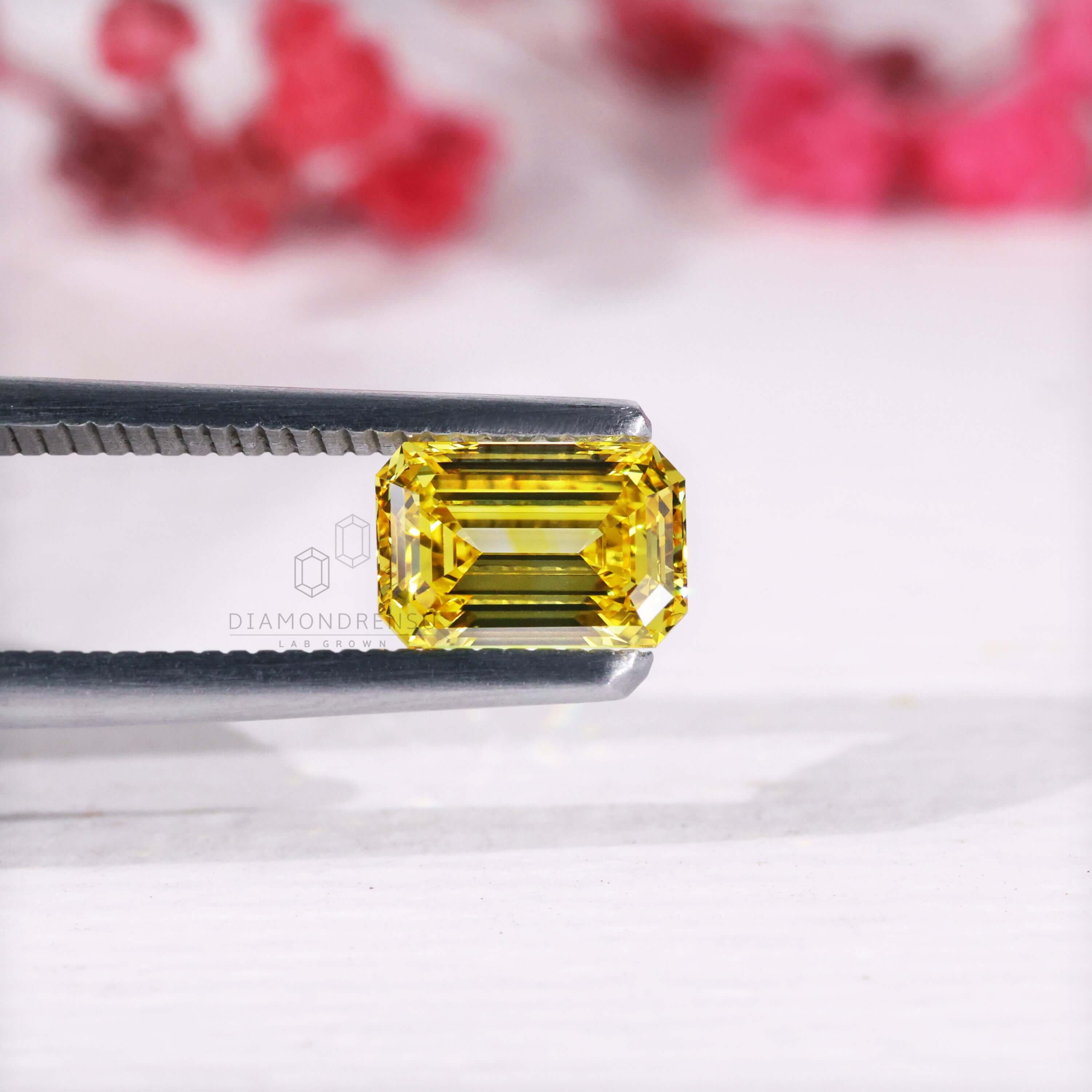 emerald cut lab grown diamond