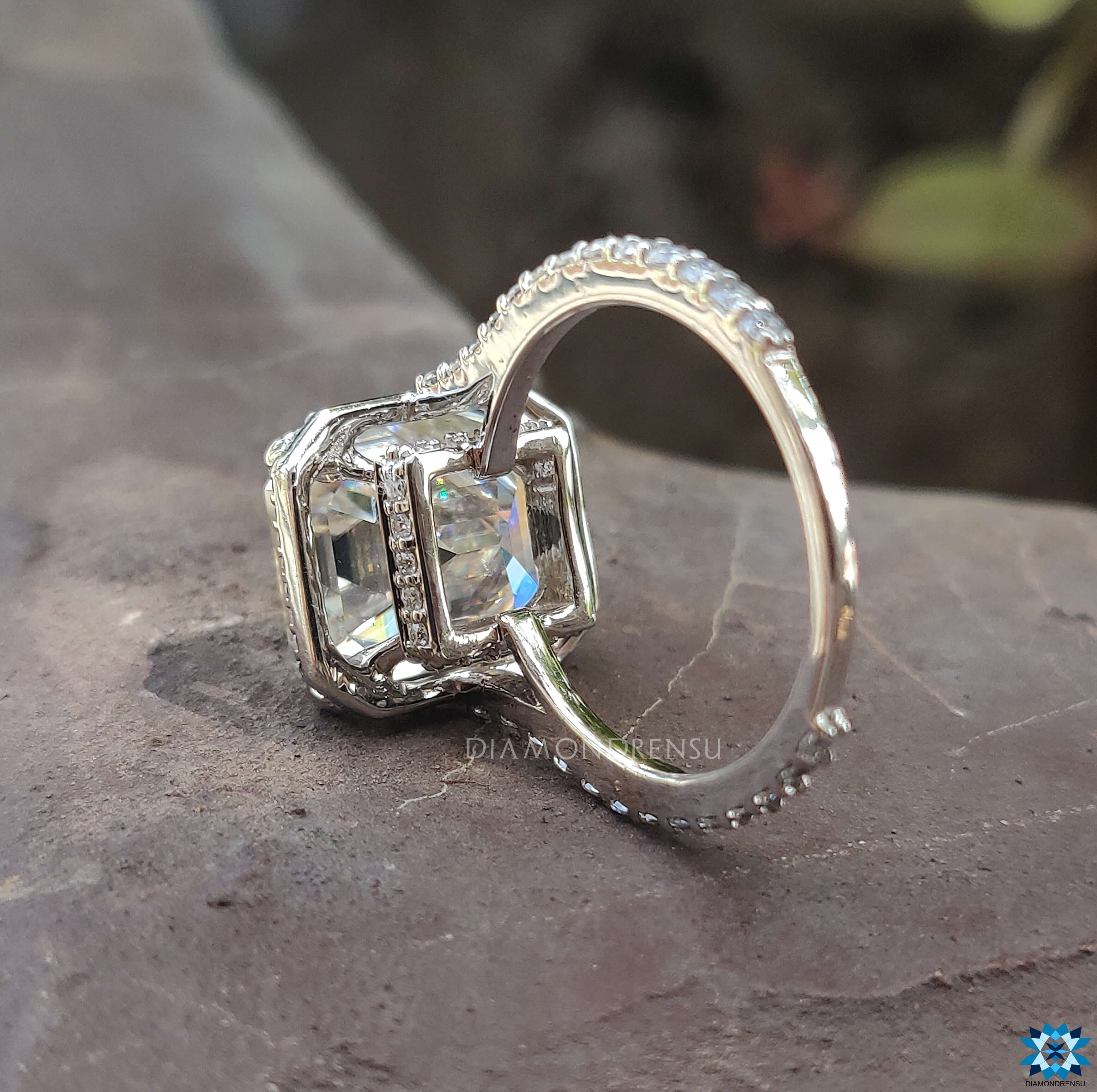 moissanite engagement rings - diamondrensu