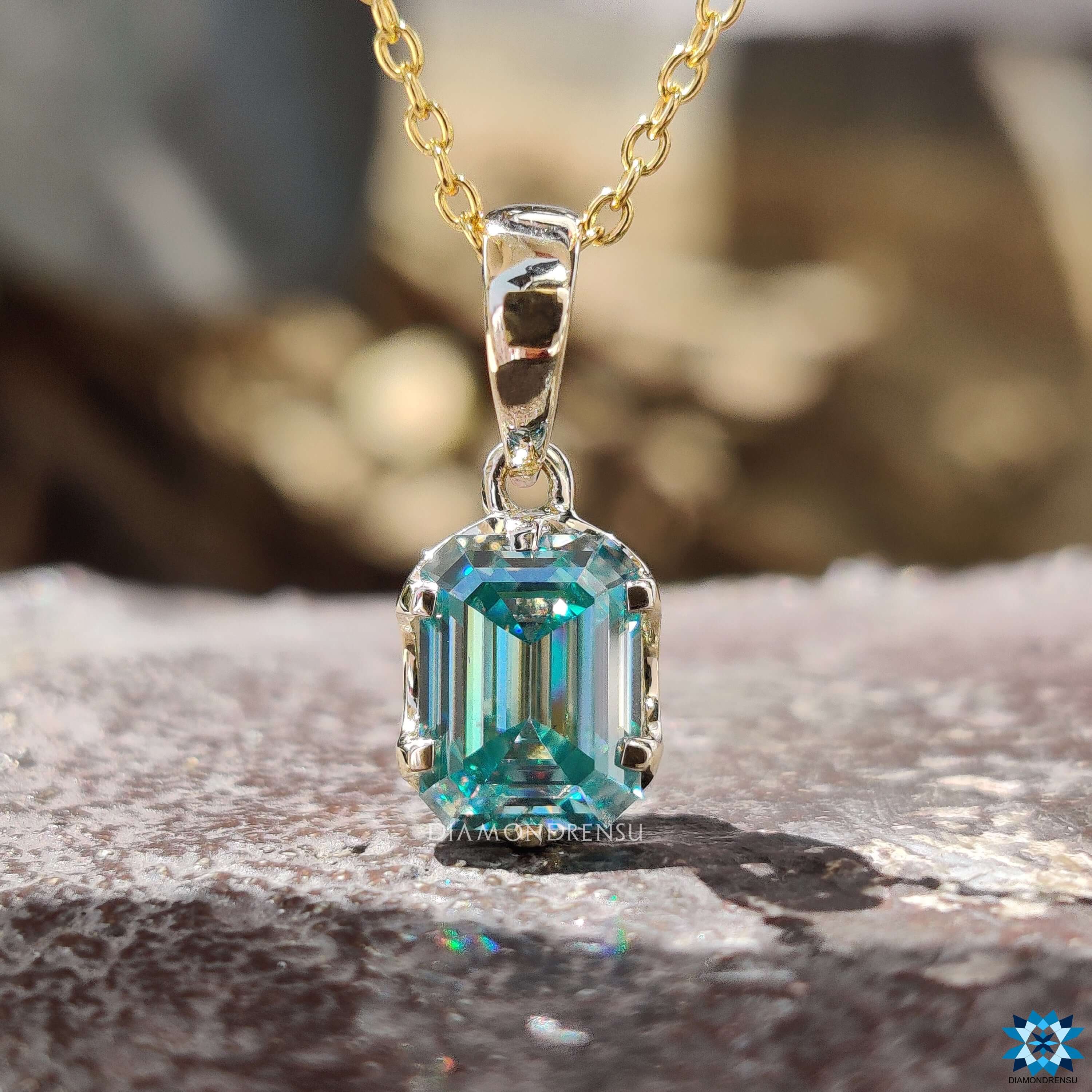 moissanite pendant set - diamondrensu