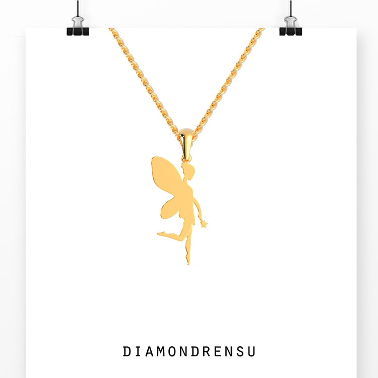 UK pendant with handmade angel wing craftsmanship.
