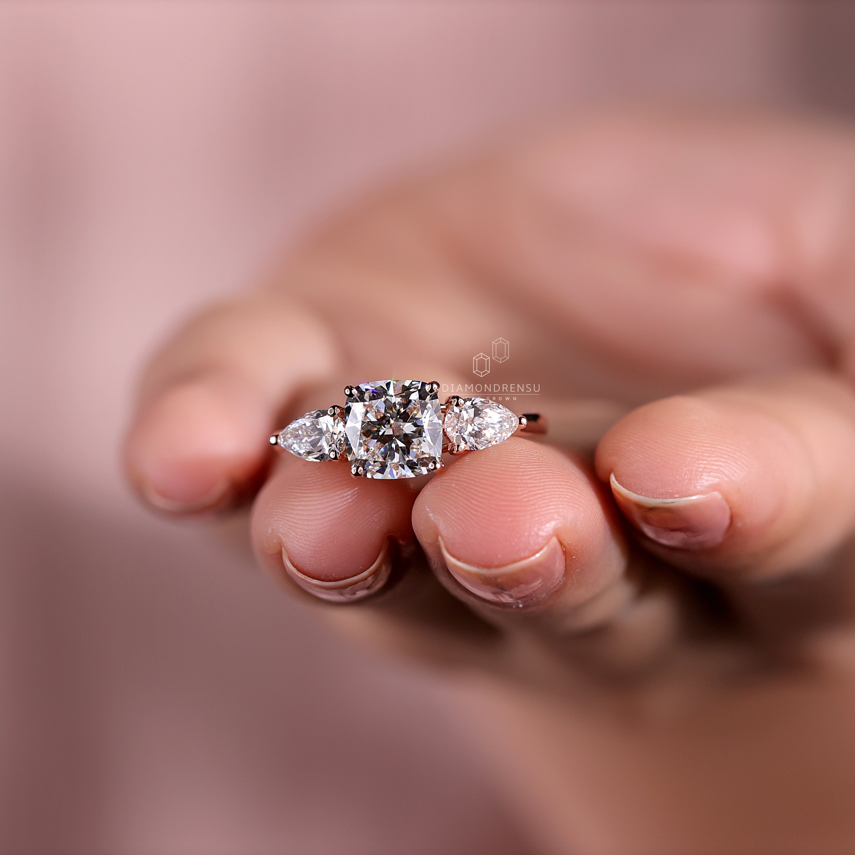 Elegant cushion cut diamond ring with unmatched sparkle.