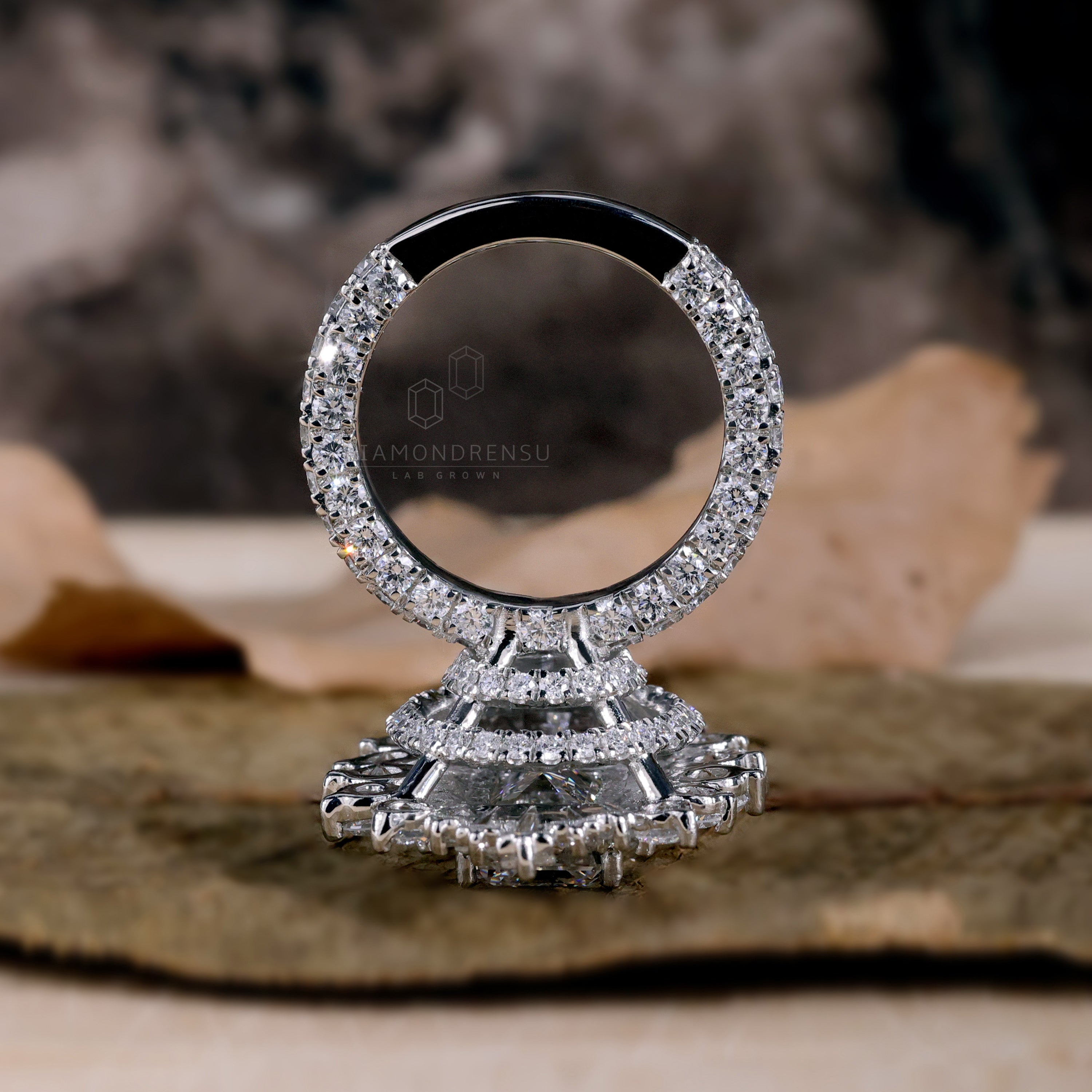 lab created diamond ring