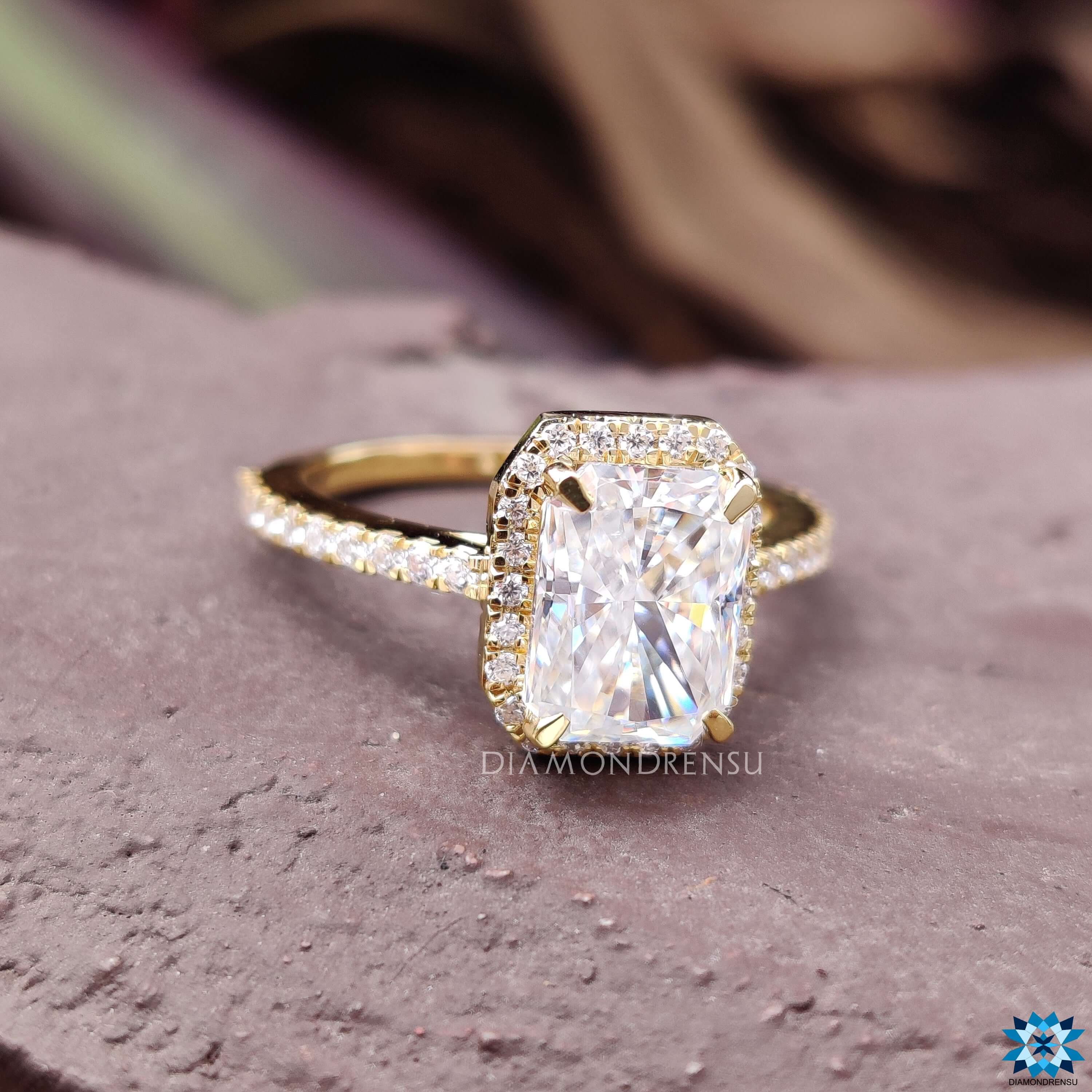 radiant moissanite ring