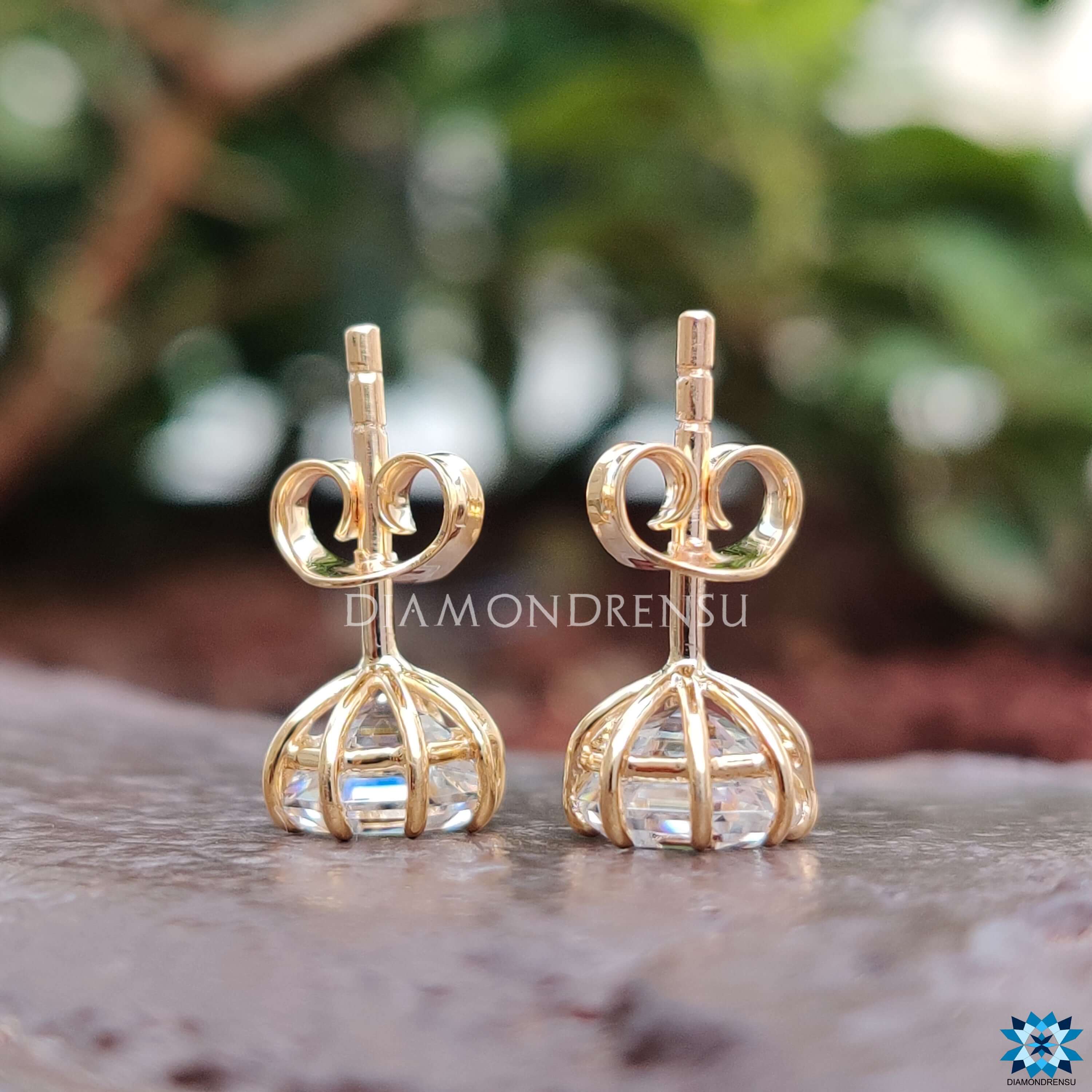 push back earrings - diamondrensu