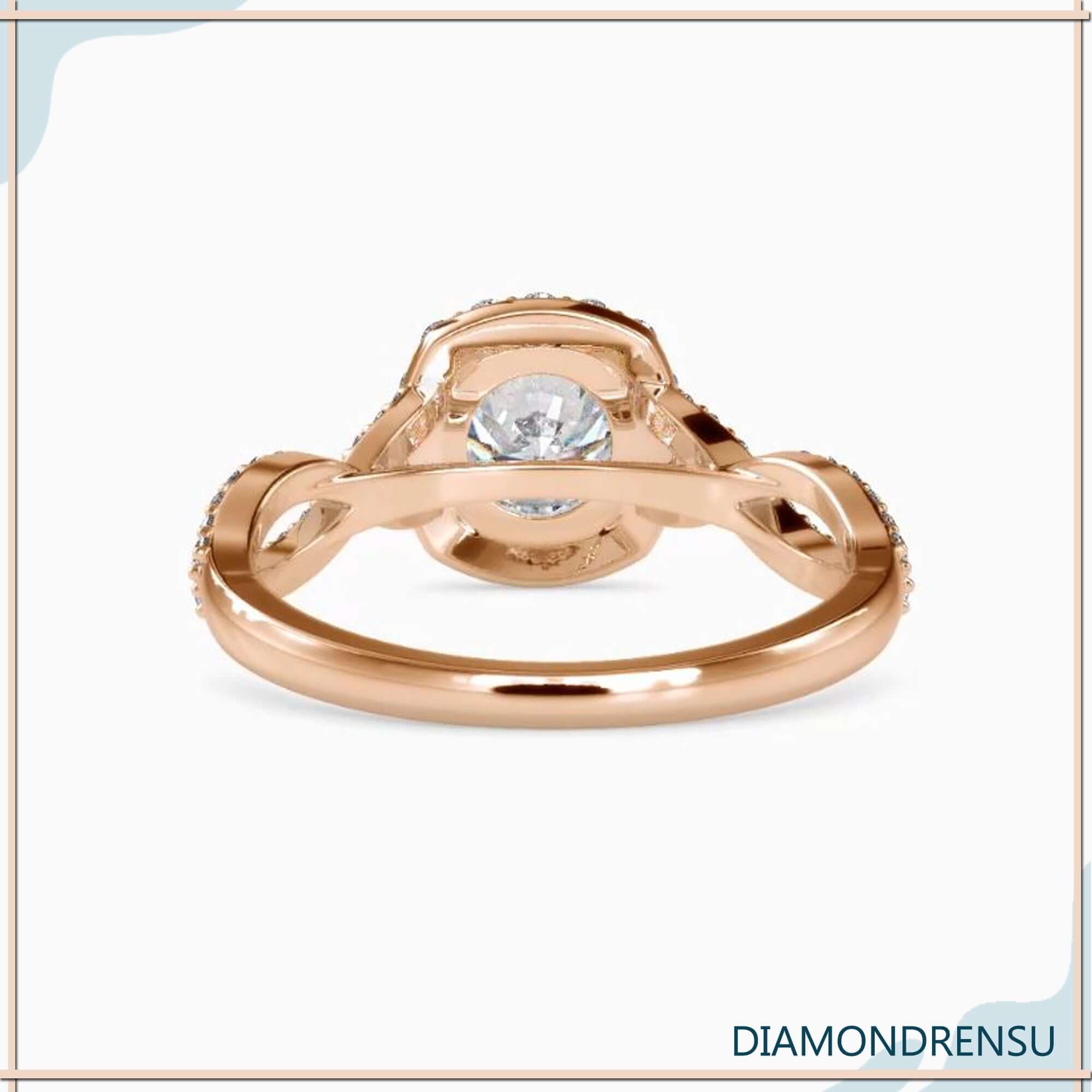 cathedral set engagement ring - diamondrensu