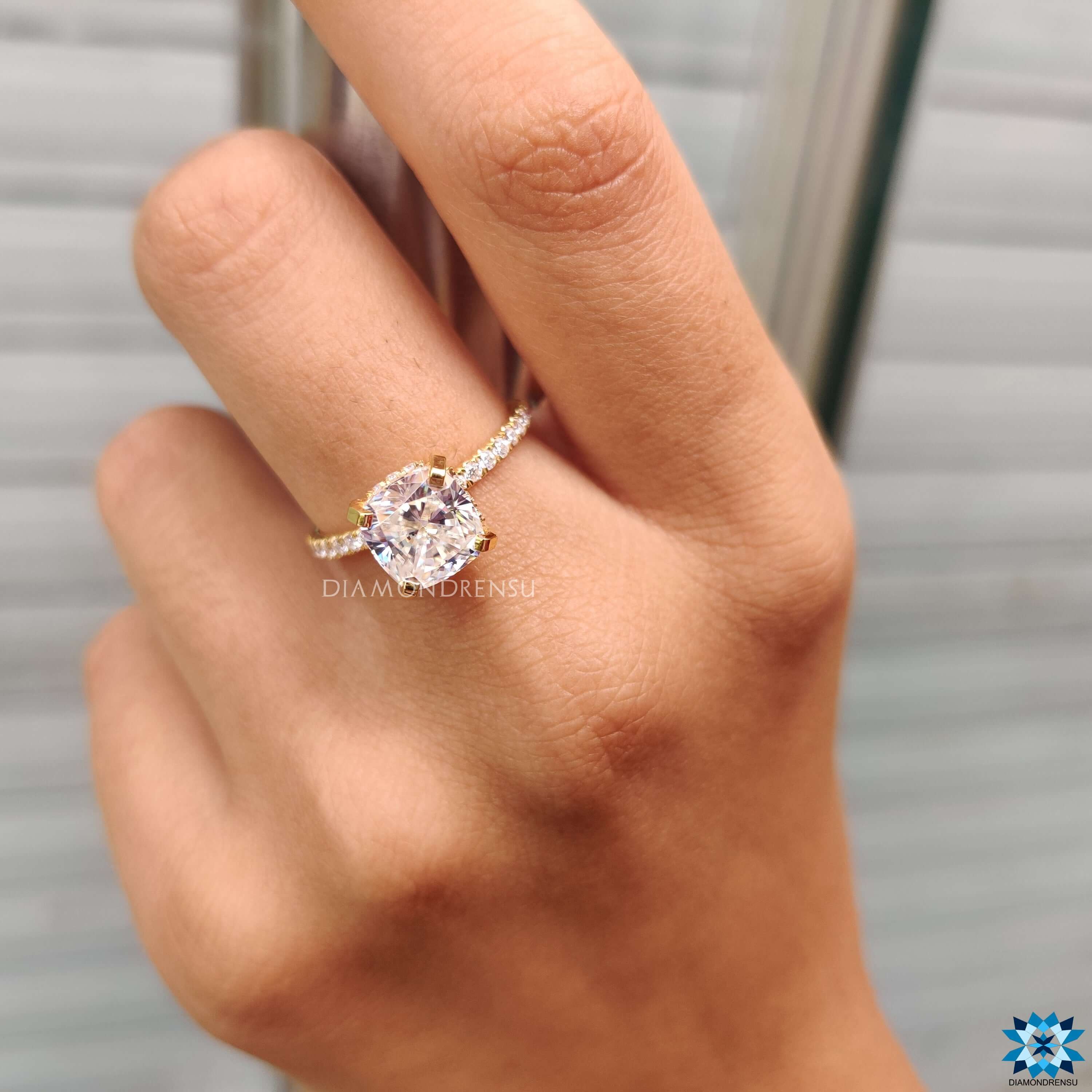 affordable moissanite engagement rings - diamondrensu